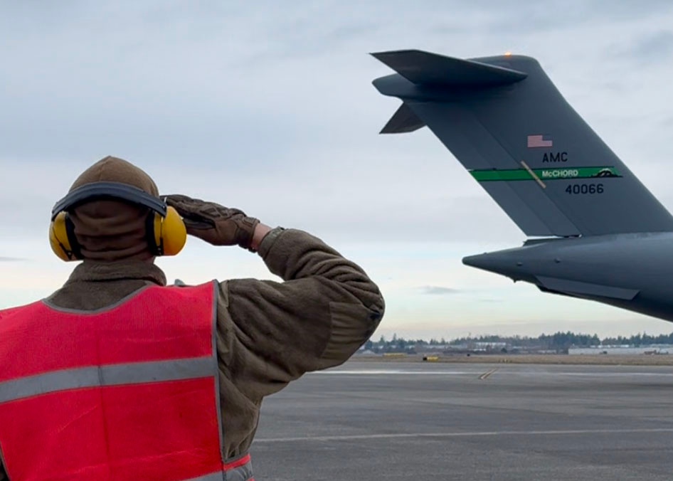 Bamboo Eagle takes off from JBLM