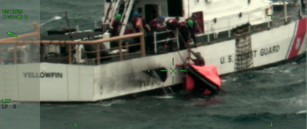 Coast Guard rescues three mariners 40 miles offshore from Caillou Bay, Louisiana