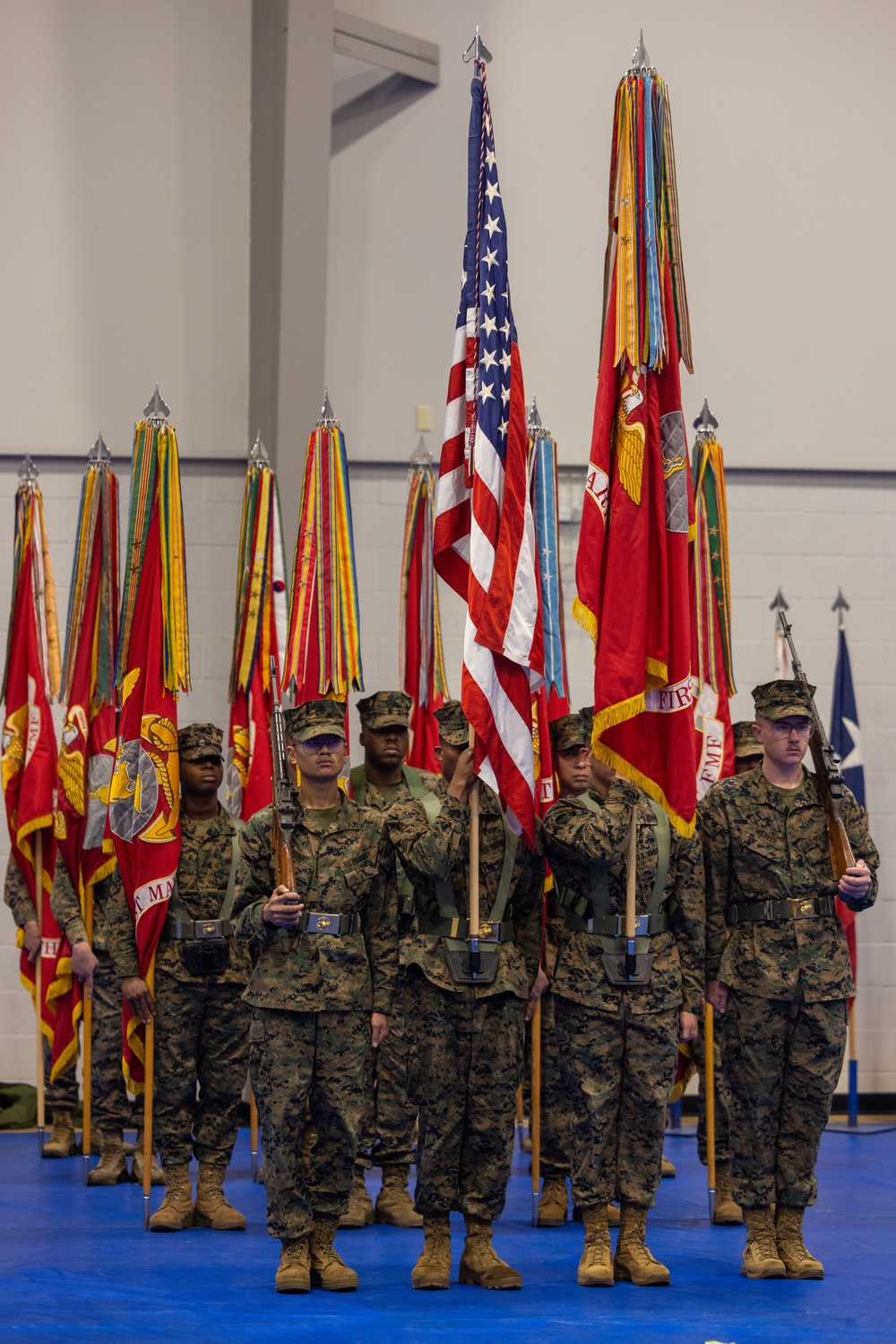 1st MARDIV holds colors rededication ceremony