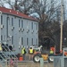 Contractors prepare second World War II-era barracks to be moved at Fort McCoy