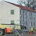 Contractors prepare second World War II-era barracks to be moved at Fort McCoy