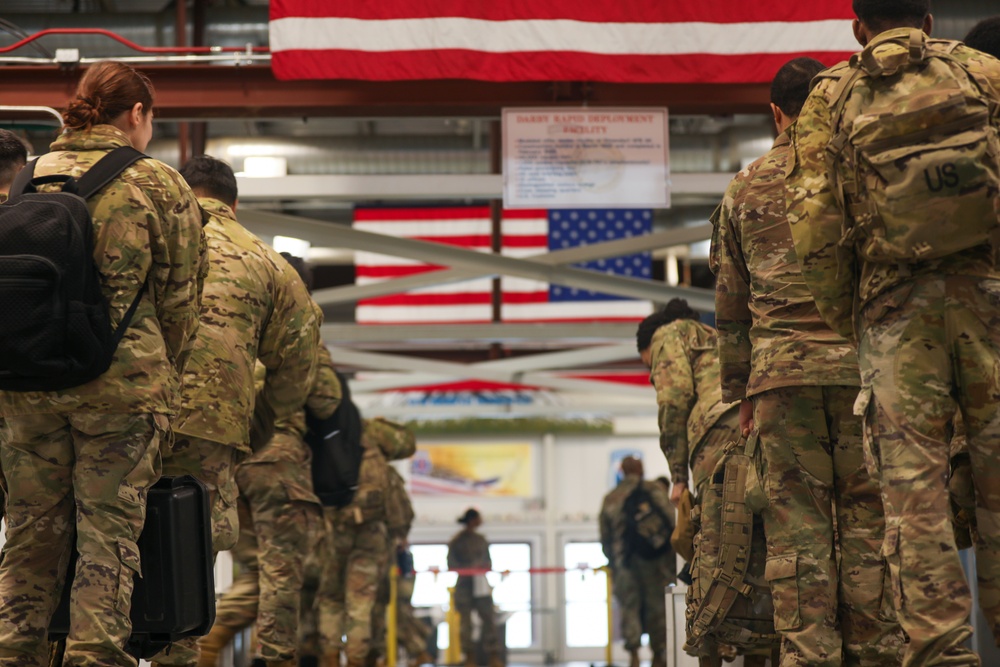 Flight to the southern border in support of USNORTHCOM