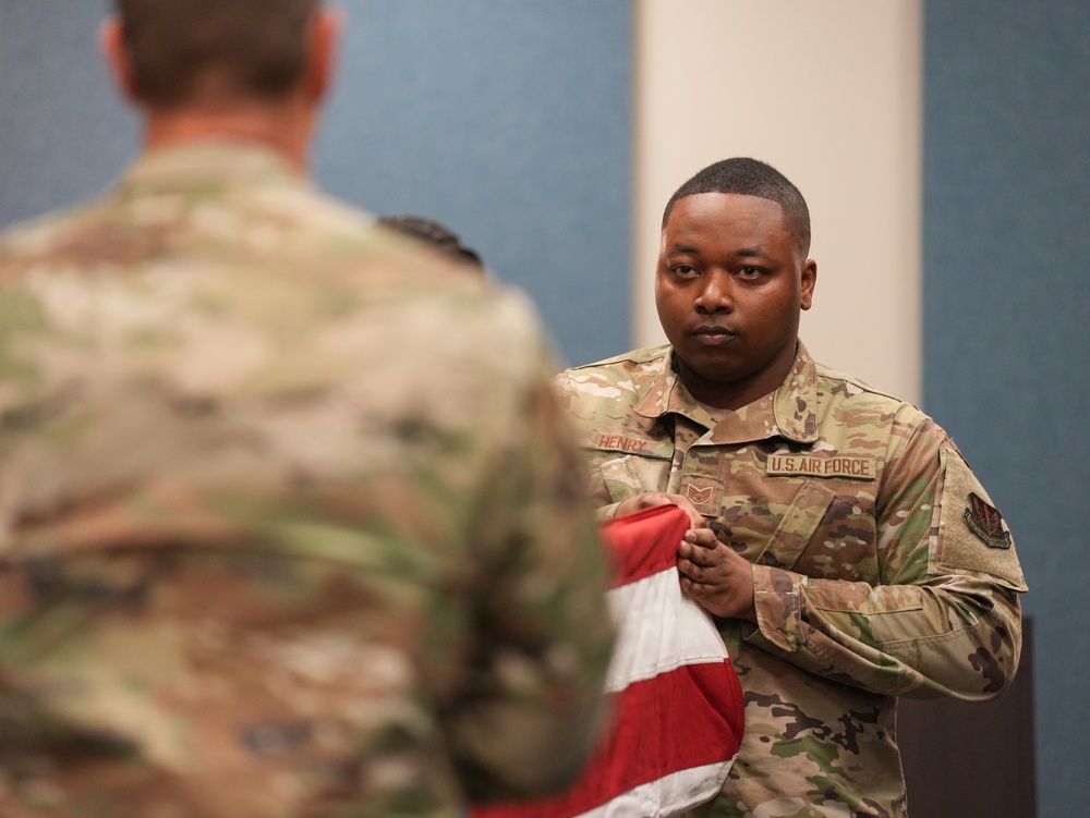 Chief Master Sgt. Arenibar Retires from Active Duty Service