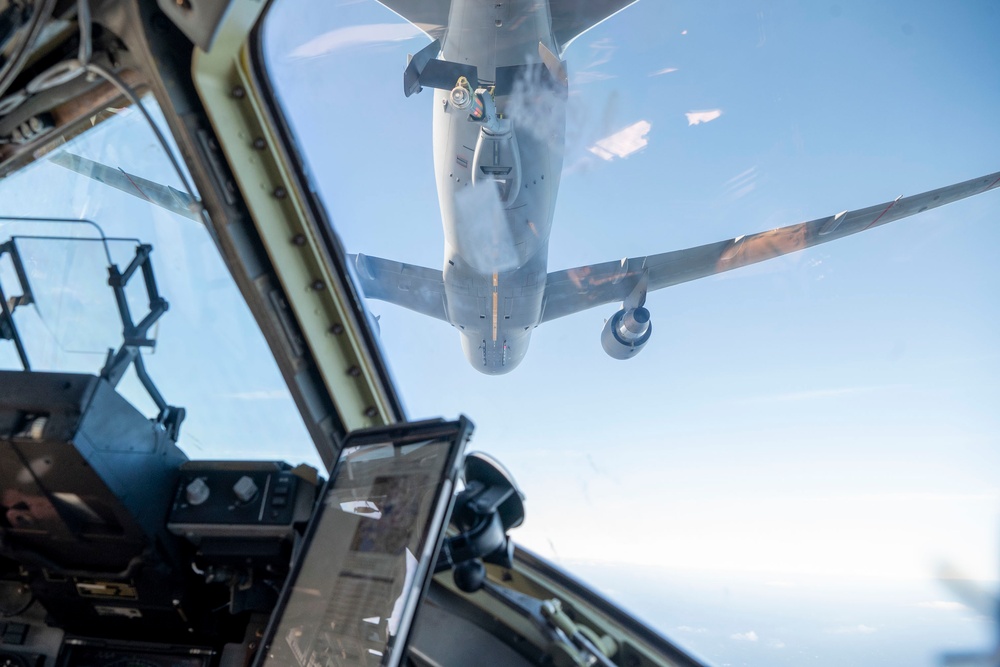 7th EAS Executes Their First Low-Altitude Refueling with KC-46 Pegasus during BE 25-1