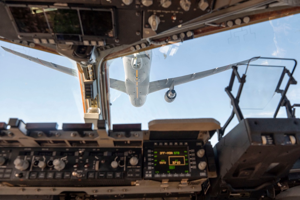 7th EAS Executes Their First Low-Altitude Refueling with KC-46 Pegasus during BE 25-1