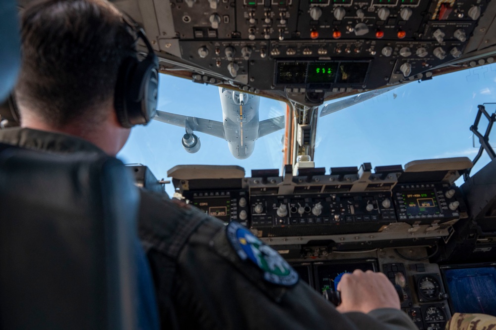 7th EAS Executes Their First Low-Altitude Refueling with KC-46 Pegasus during BE 25-1