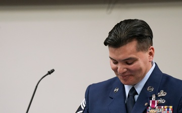 Chief Master Sgt. Arenibar Retires from Active Duty Service