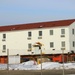 Contractors prepare second World War II-era barracks to be moved at Fort McCoy