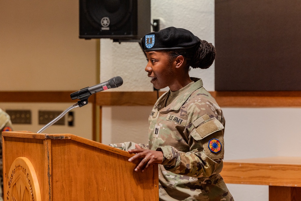 664th MAC conducts a change of command ceremony