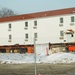 Contractors prepare second World War II-era barracks to be moved at Fort McCoy