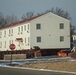 Contractors prepare second World War II-era barracks to be moved at Fort McCoy