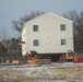 Contractors prepare second World War II-era barracks to be moved at Fort McCoy