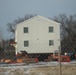 Contractors prepare second World War II-era barracks to be moved at Fort McCoy