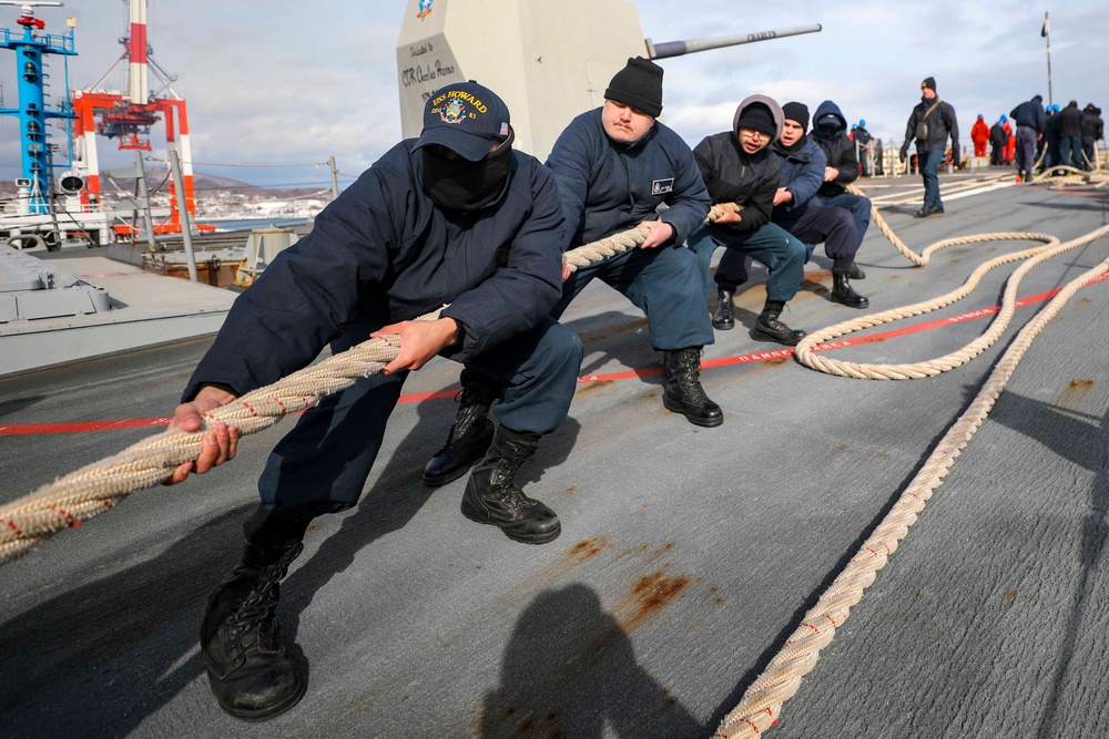 USS Howard Conducts Port Visit in Otaru, Japan