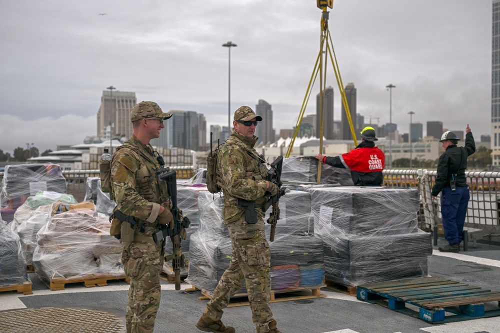Coast Guard offloads more than $275 million worth of illegal cocaine in San Diego