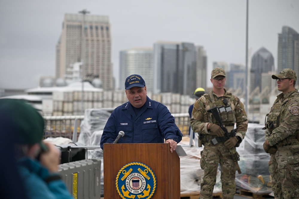 Coast Guard offloads more than $275 million worth of illegal cocaine in San Diego