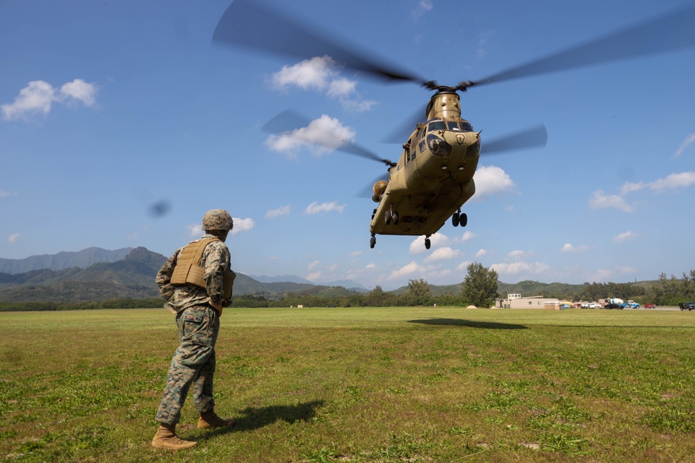 U.S. Marines and U.S. Army Soldiers train during a joint field exercise