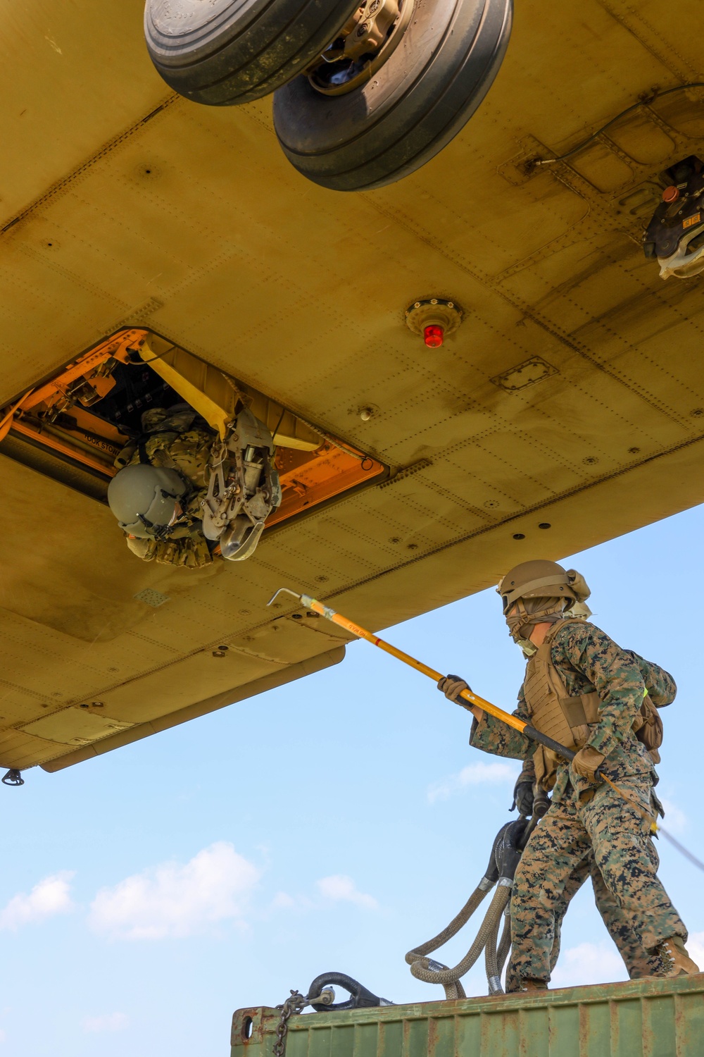 U.S. Marines and U.S. Army Soldiers train during a joint field exercise