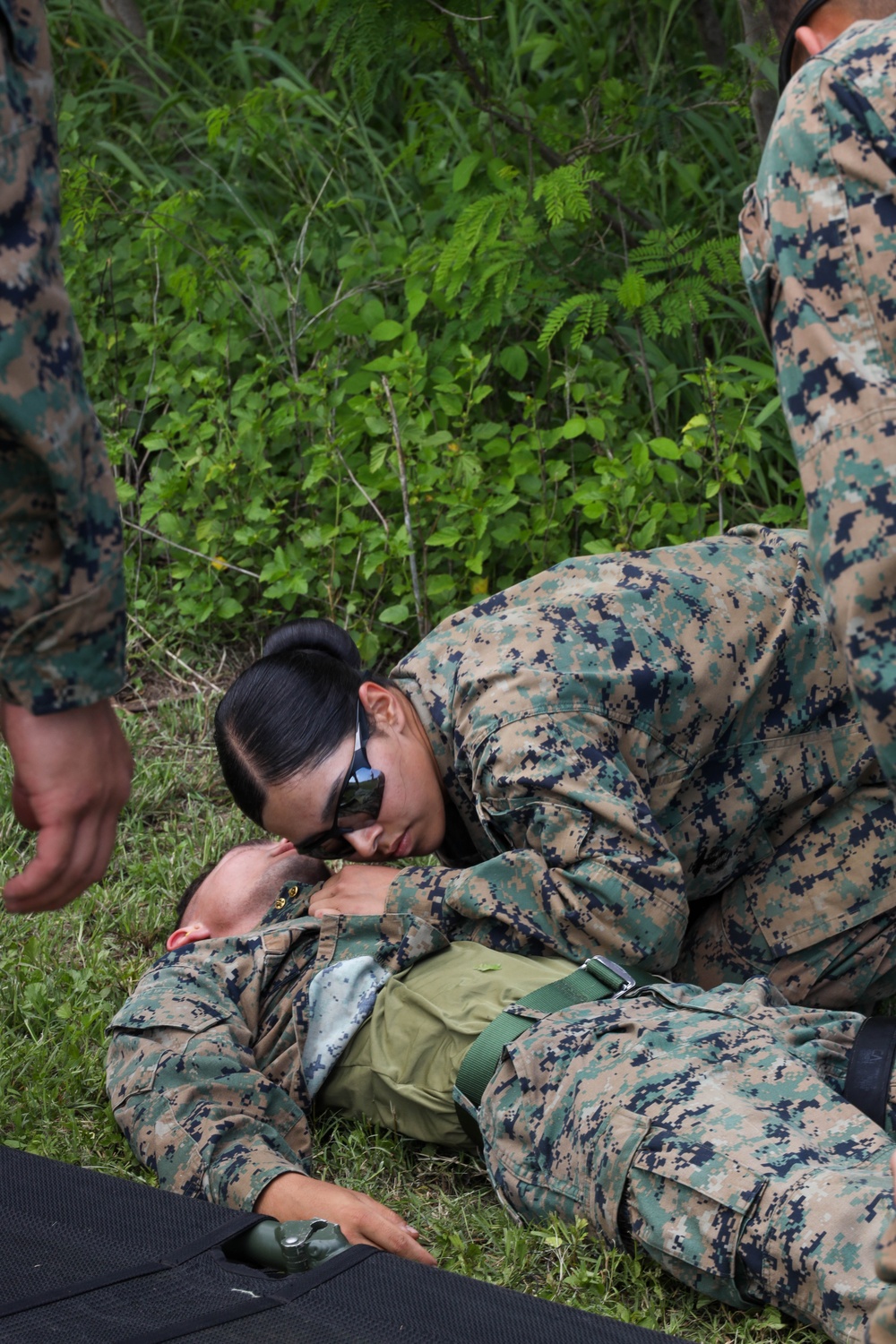 U.S. Marines and U.S. Army Soldiers train during a joint field exercise