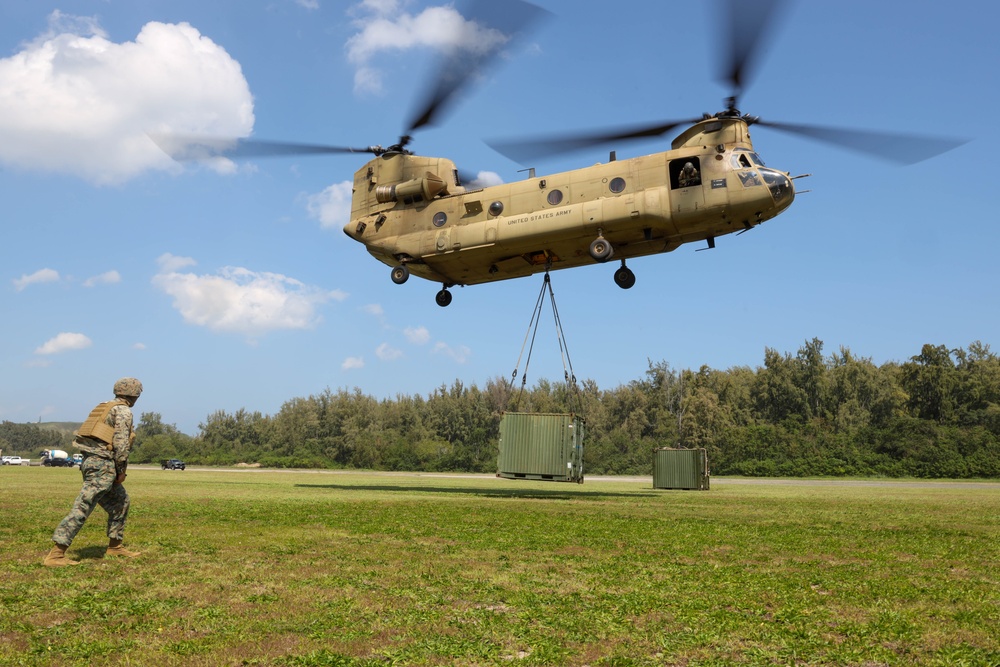 U.S. Marines and U.S. Army Soldiers train during a joint field exercise