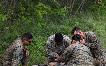 U.S. Marines and U.S. Army Soilders train during a joint field exercise