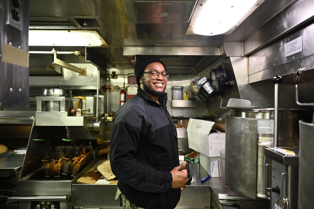 Lunch aboard the USS Newport News (SSN-750)