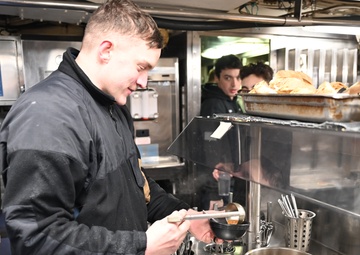 Lunch aboard the USS Newport News (SSN-750)