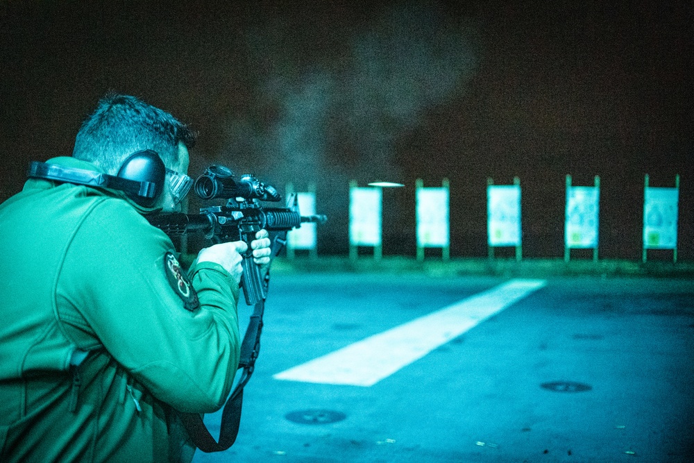 USS America (LHA 6) Conducts Small Arms Gun Shoot