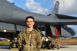 Airman 1st Class Nicolas Jackson recognized for hard work and excellence while on Bomber Task Force 25-1 deployment