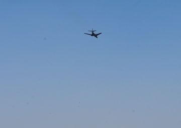 Ellsworth B-1B Lancer conducts two Aero India 2025 flyovers while leading Bomber Task Force 25-1