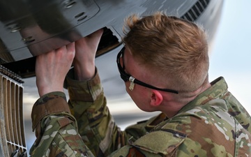 Senior Airman Tylar Barry recognized as a top performer during Bomber Task Force 25-1