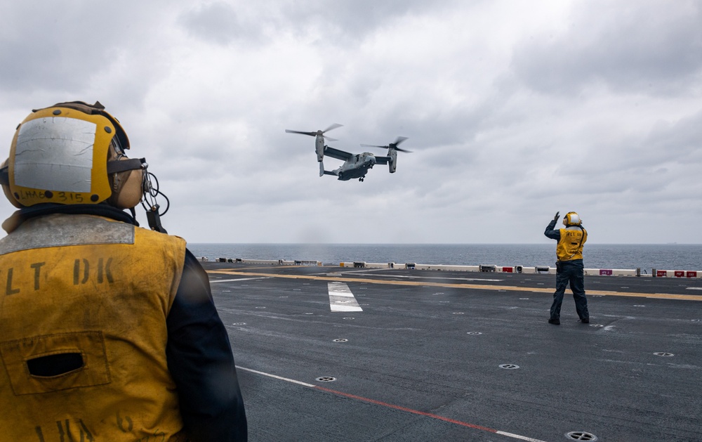 USS America (LHA 6) Conducts Flight Operations