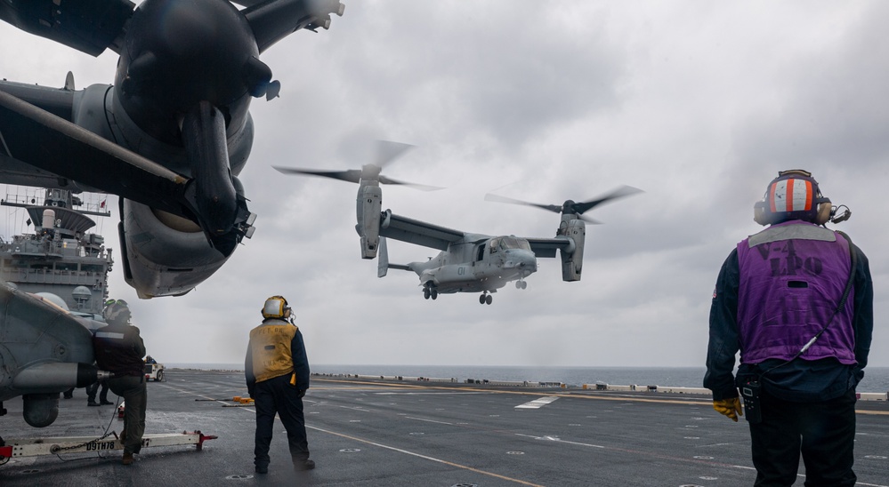 USS America (LHA 6) Conducts Flight Operations