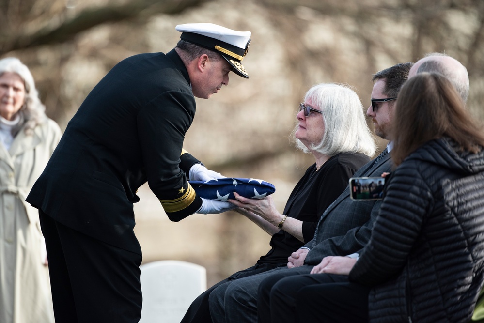 Military Funeral Honors with Funeral Escort are Conducted for U.S. Navy Seaman 1st Class Aaron L. McMurtrey in Section 69