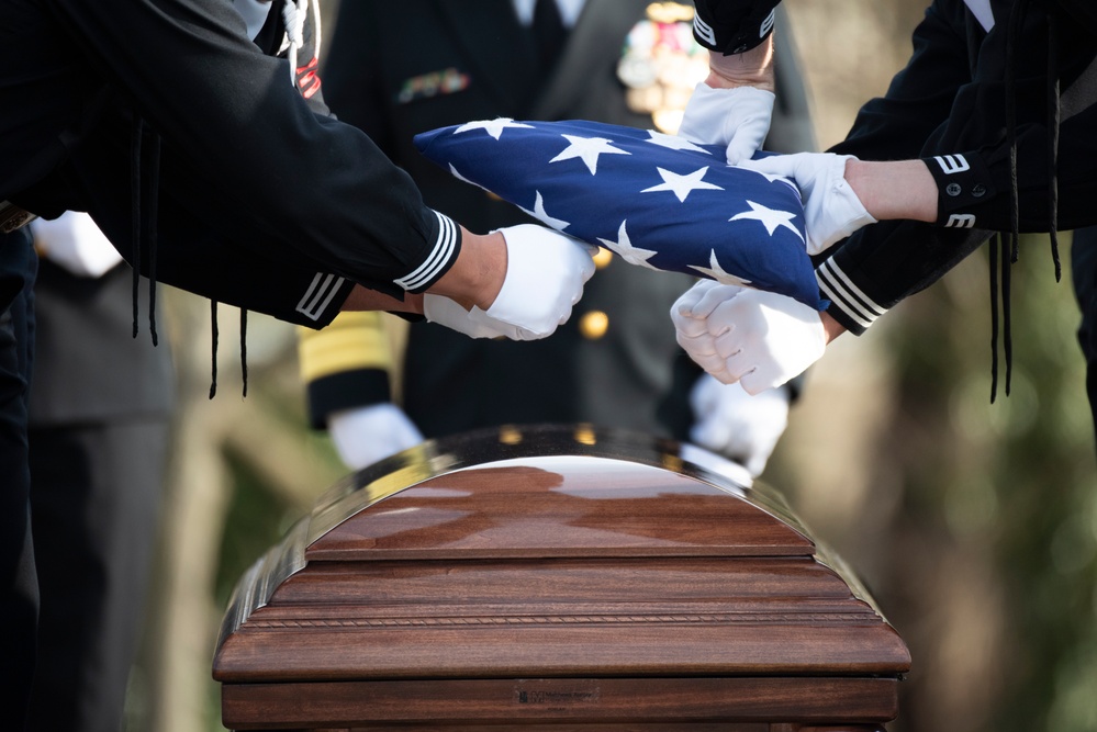 Military Funeral Honors with Funeral Escort are Conducted for U.S. Navy Seaman 1st Class Aaron L. McMurtrey in Section 69