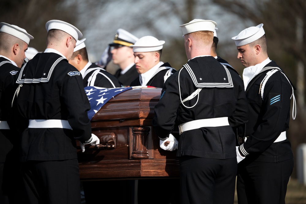 Military Funeral Honors with Funeral Escort are Conducted for U.S. Navy Seaman 1st Class Aaron L. McMurtrey in Section 69