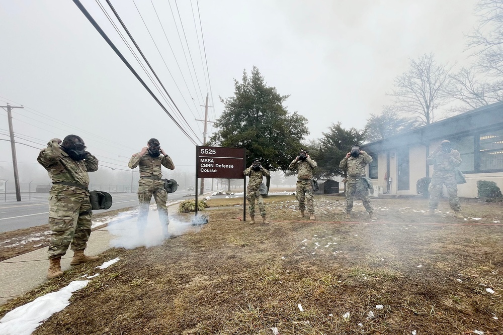 Joint Base McGuire-Dix-Lakehurst CBRN Defense Course Training. February 13, 2025.