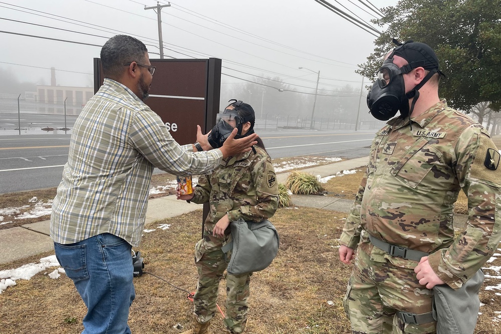 Joint Base McGuire-Dix-Lakehurst CBRN Defense Course Training. February 13, 2025.