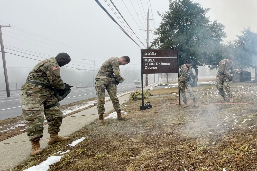 Joint Base McGuire-Dix-Lakehurst CBRN Defense Course Training. February 13, 2025.