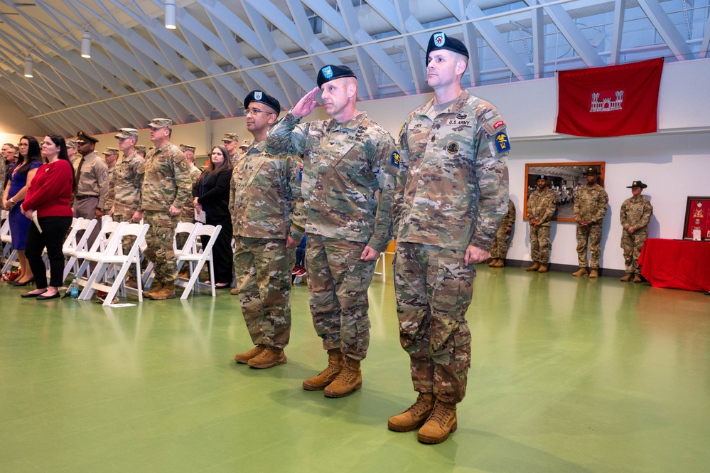 1st Engineer Brigade bids farewell to Batchan, welcomes Cody during change-of-responsibility ceremony