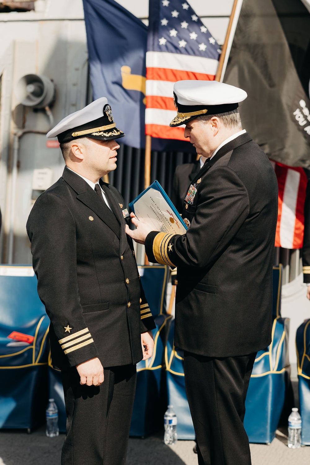 USS Russell Change of Command January 2025