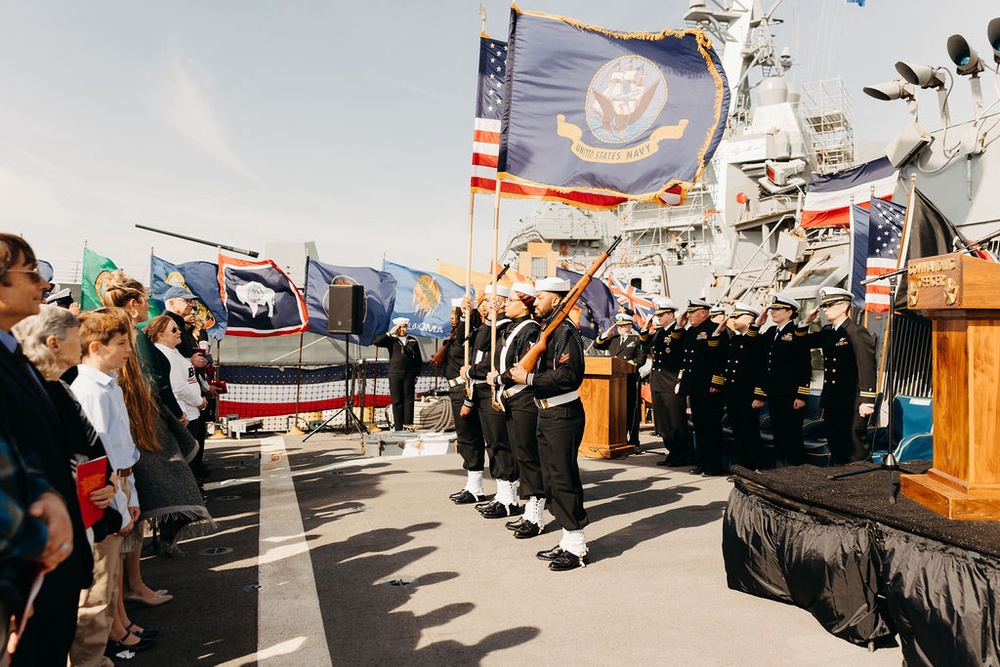 USS Russell Change of Command January 2025