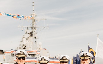 USS Russell Change of Command January 2025