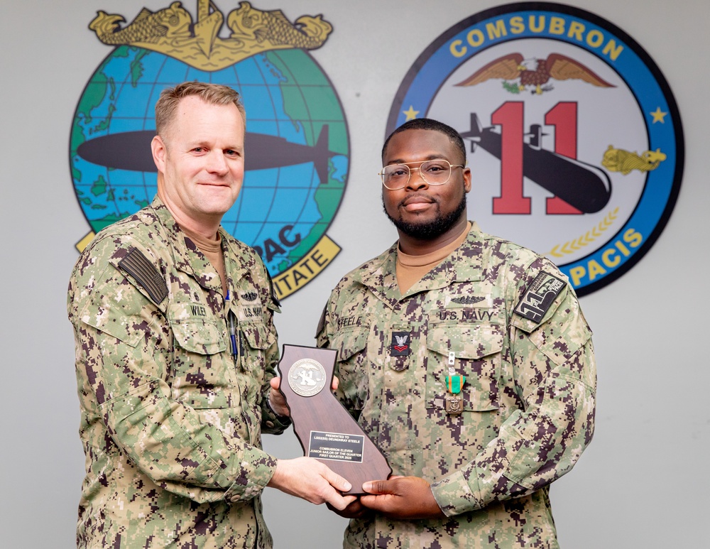 Commander Submarine Squadron 11 Awards-At-Quarters