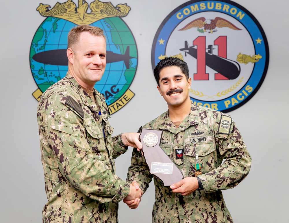 Commander Submarine Squadron 11 Awards-At-Quarters