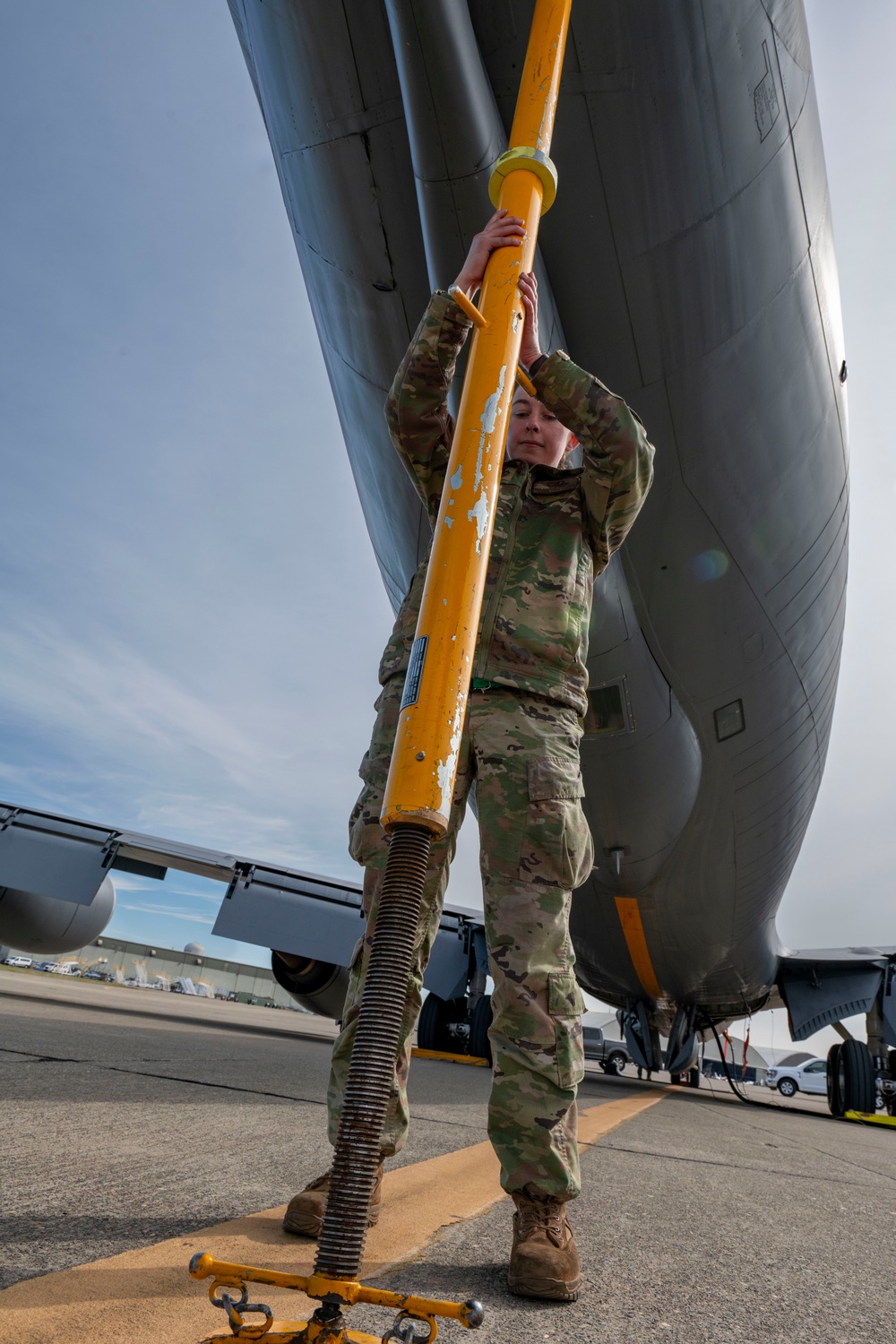 Air Mobility Command’s AMXS and MXS Airmen ensure KC-135 Stratotankers stay mission ready during Bamboo Eagle 25-1