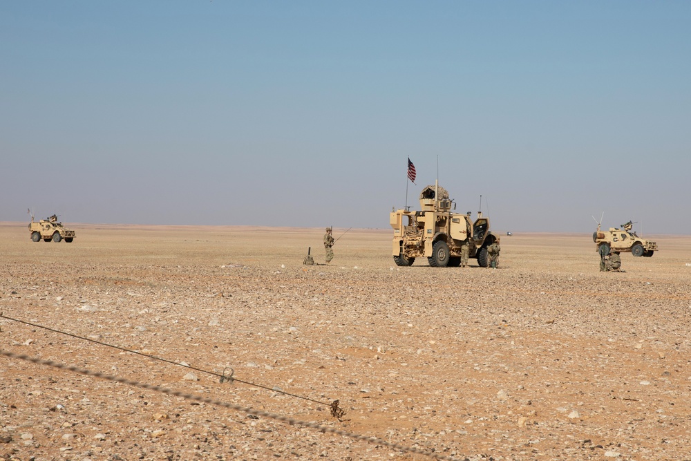 Coalition forces part take in talks with local Bedouin leaders