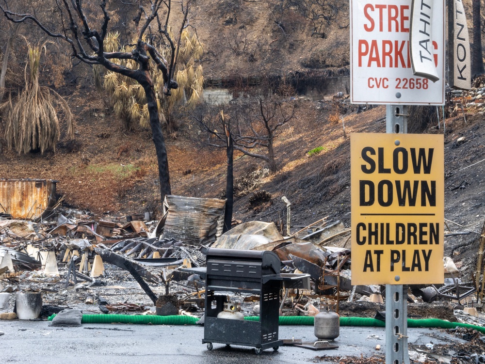 Soldiers remove hazardous wildfire waste in Pacific Palisades