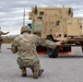 10th Mountain Division Soldiers unload a vehicle in support of southern border operations