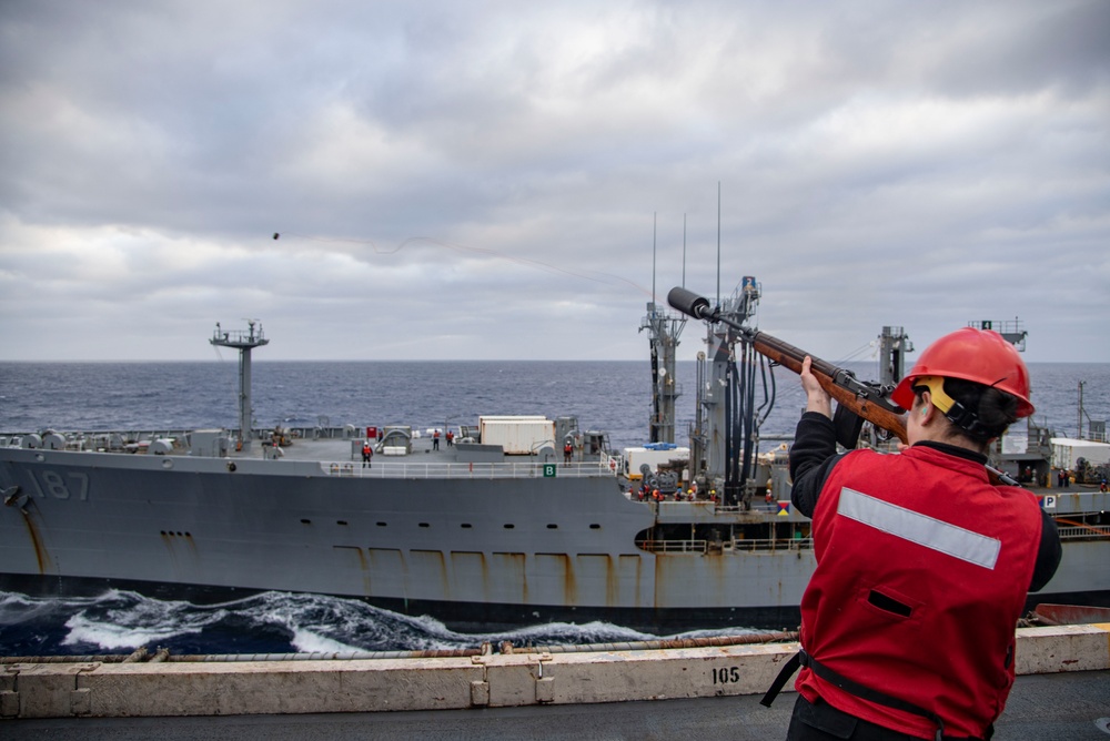 Nimitz Sailor Shoots Phone And Distance Line